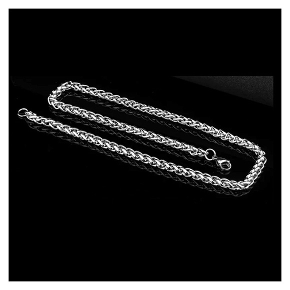 Triple Headed Serpent Snake Pendant Necklace Unisex - Picture 5 of 5